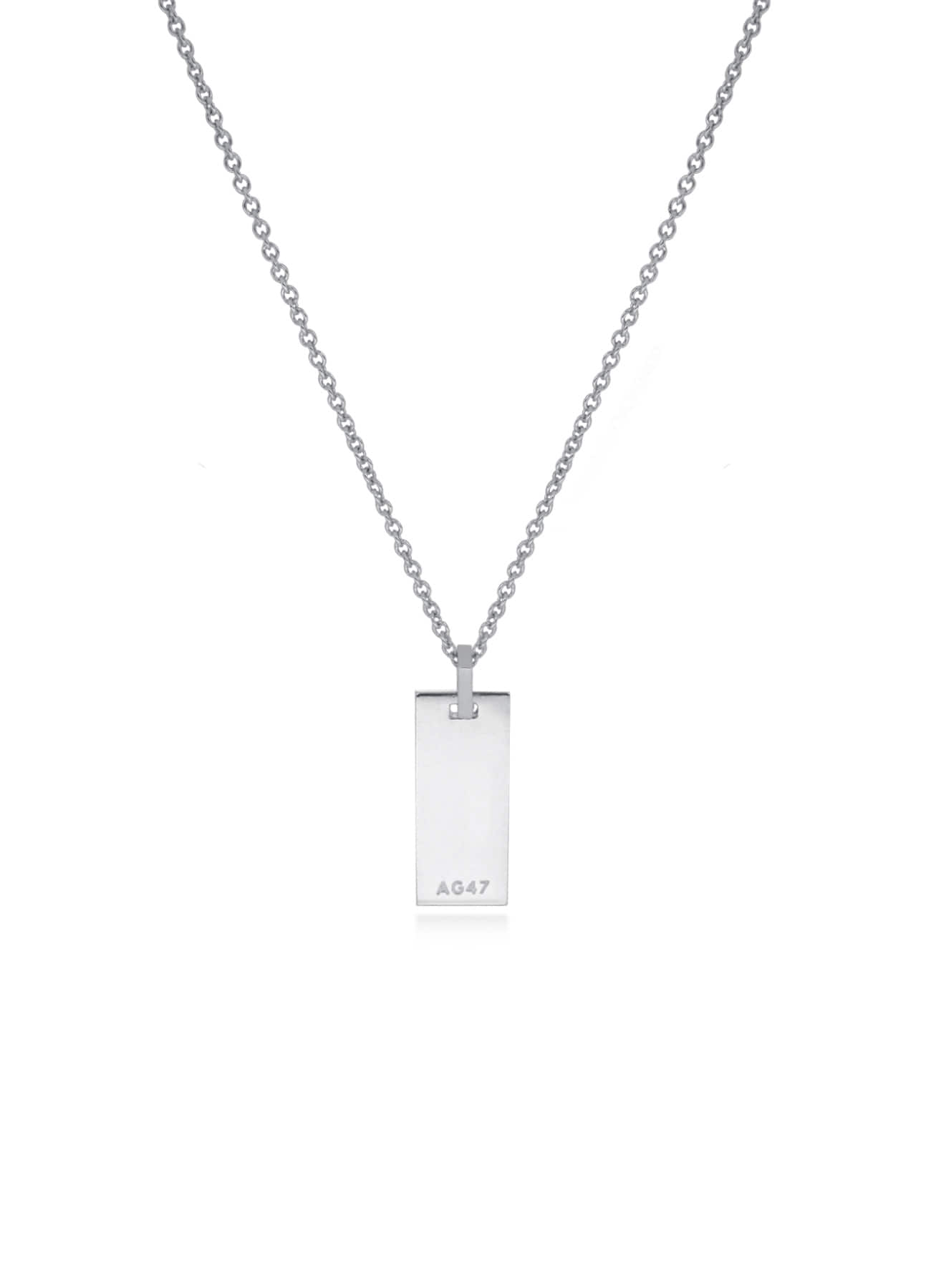 surface necklace square  silver