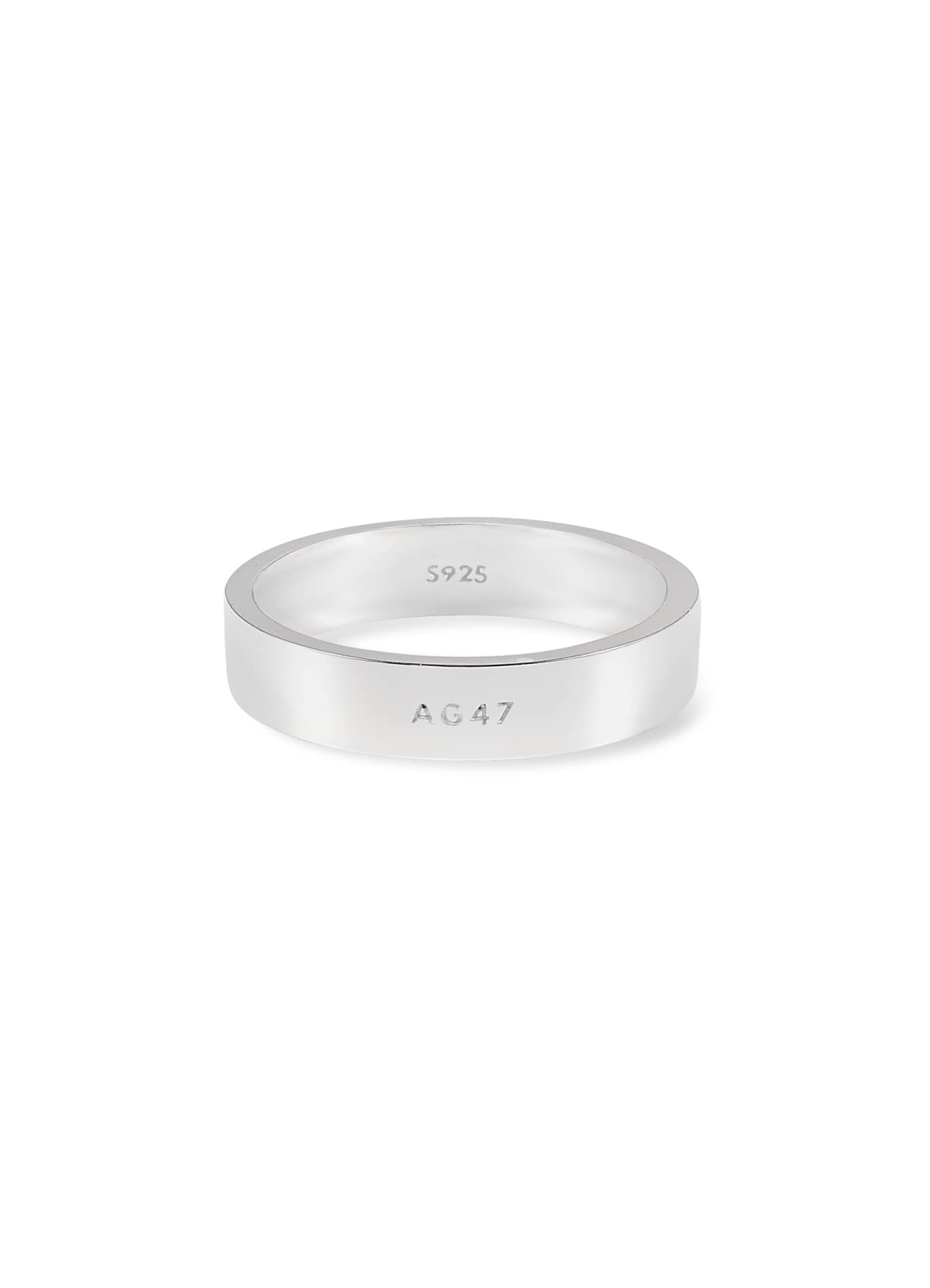surface 5mm ring silver polish
