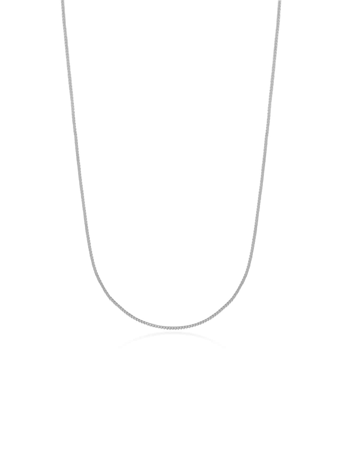 surface necklace basic tag  silver