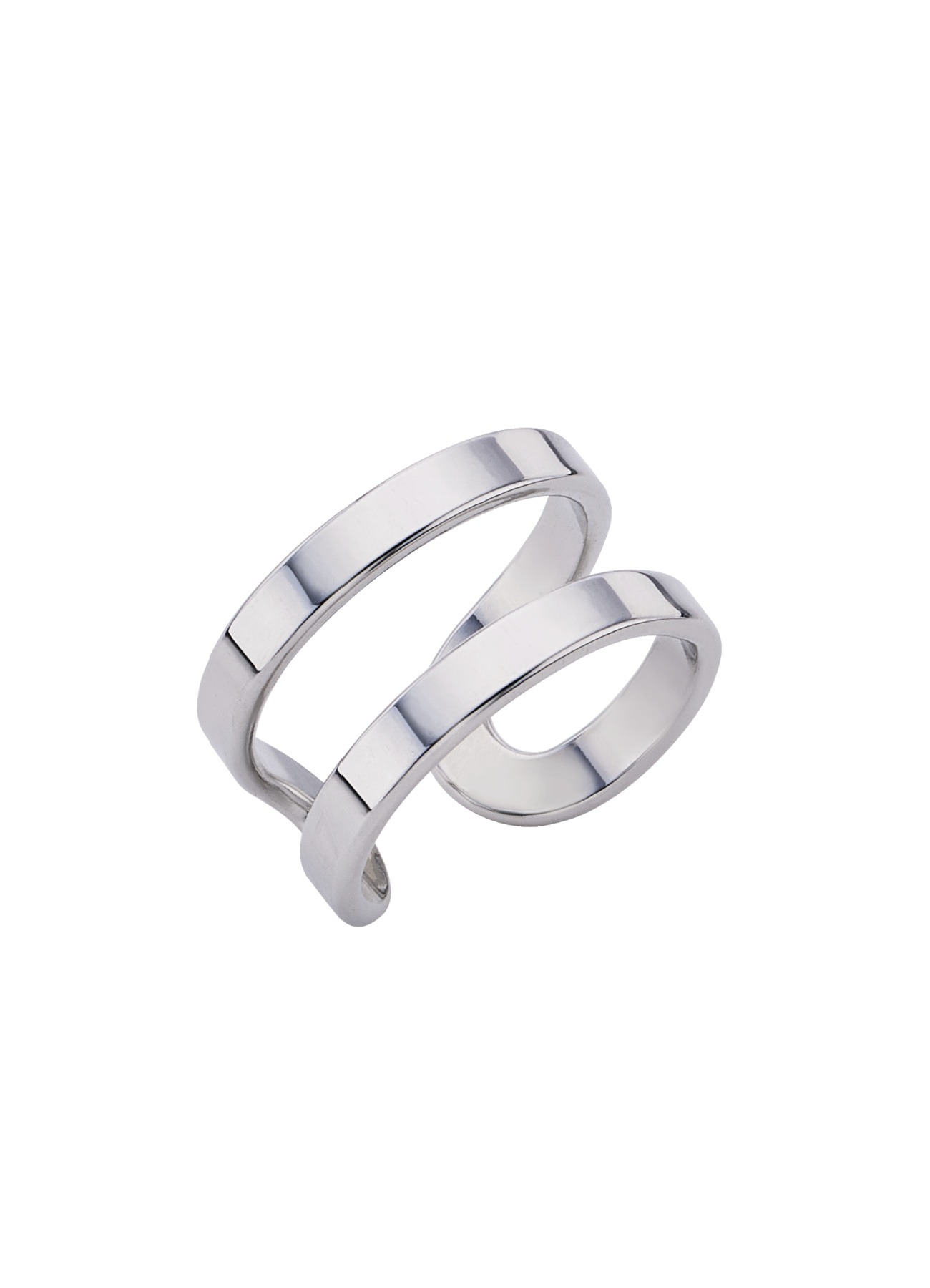 B.W.L.K Ring-39 Open Ring Two Line